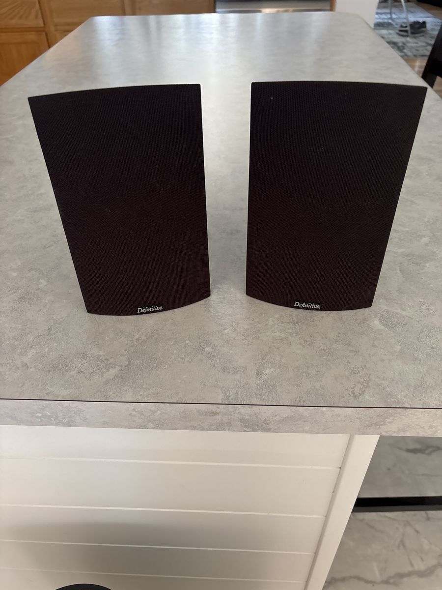 Definitive Technology ProMonitor Satellite Speakers Pair with Grilles - Black