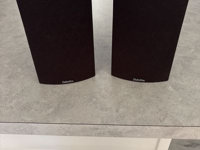 Definitive Technology ProMonitor Satellite Speakers Pair with Grilles - Black