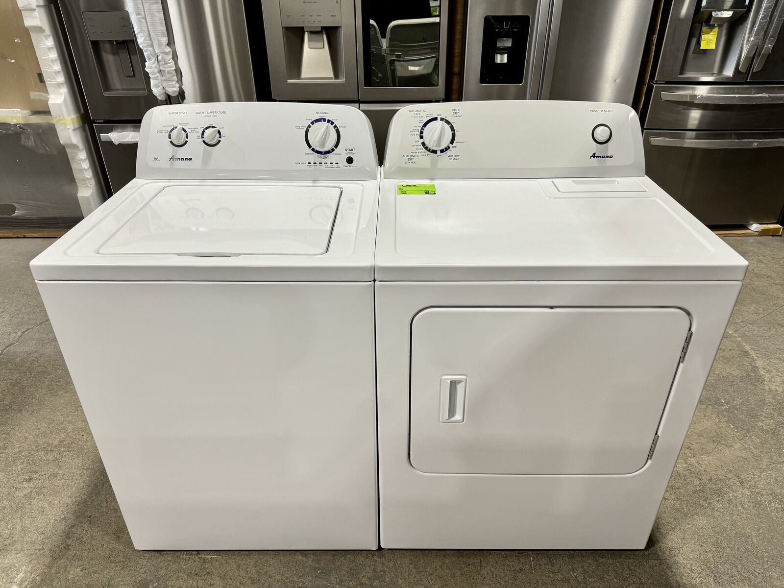AMANA WASHER AND DRYER SET