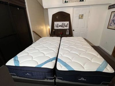 DreamCloud Premier Memory Foam Split King Mattress Set w/ Nectar Adjustable Bases