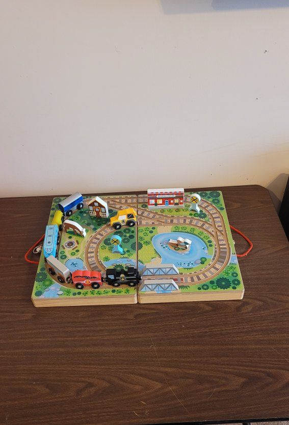 Melissa and Doug train set