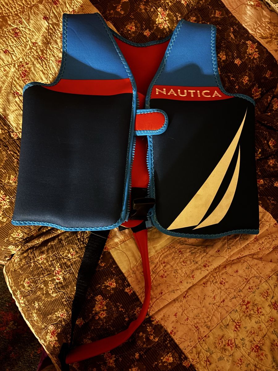 Nautica Blue and Red Swimming Aid Vest