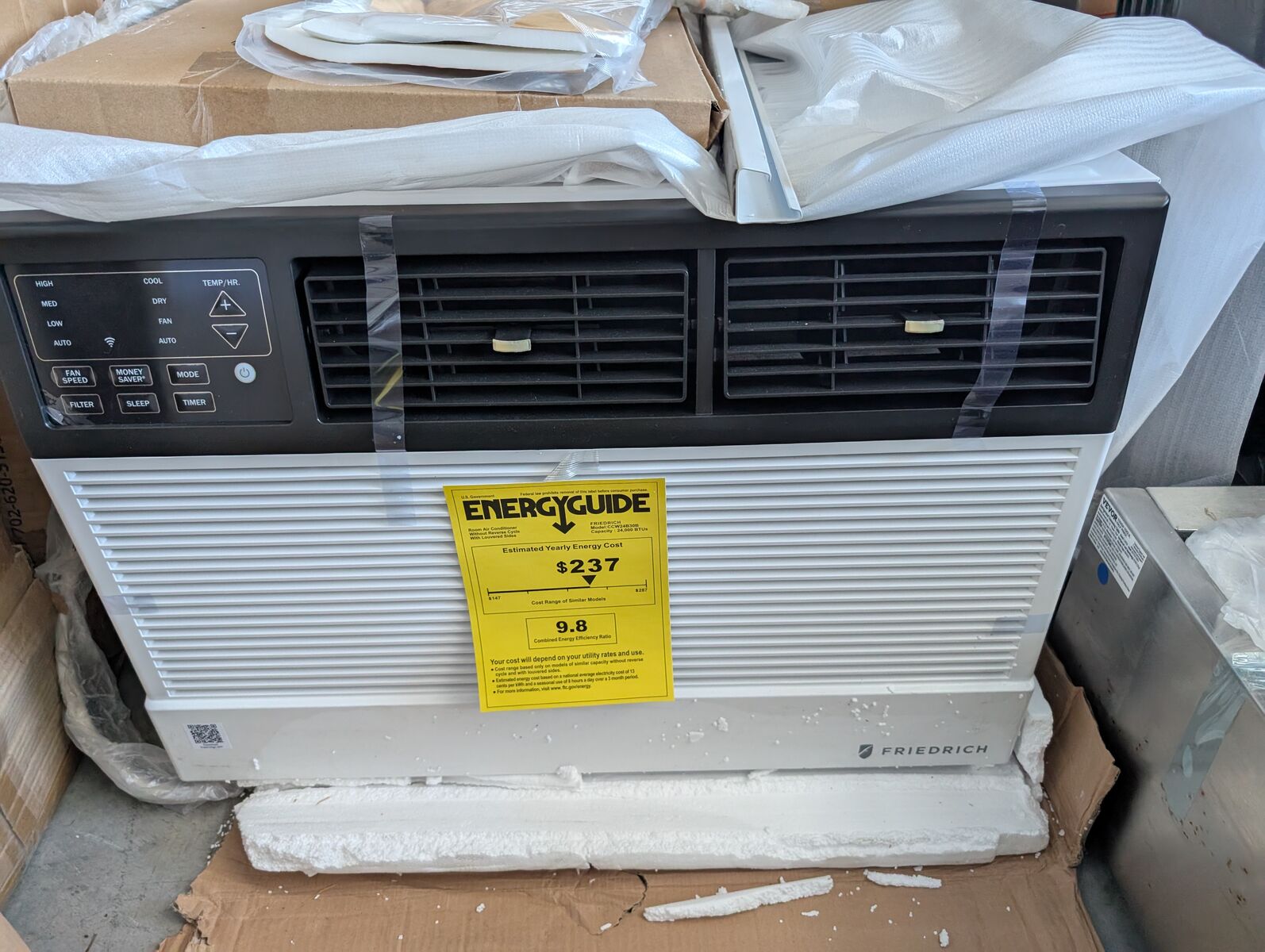 Friedrich Smart Wi-Fi App Window Room Air Conditioner Chill Premier 220V 1500 Sq ft