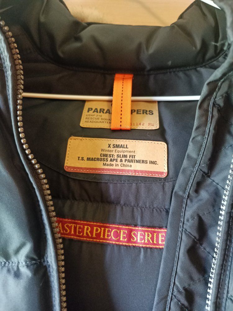 Parajumpers Masterpiece Series X-Small Winter Parka with Real Fur Hood Trim