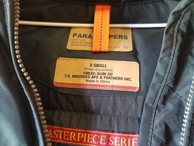 Parajumpers Masterpiece Series X-Small Winter Parka with Real Fur Hood Trim