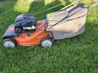 Used Husqvarna AWD gas mower.