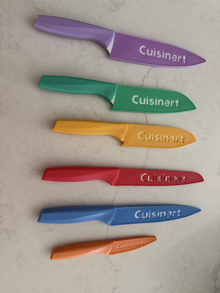 Cuisinart 12-Piece Color Knife Set with Blade Guards - Multicolor Stainless Steel