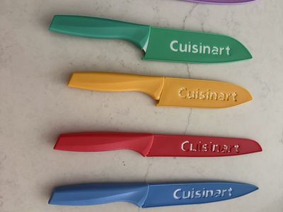 Cuisinart 12-Piece Color Knife Set with Blade Guards - Multicolor Stainless Steel