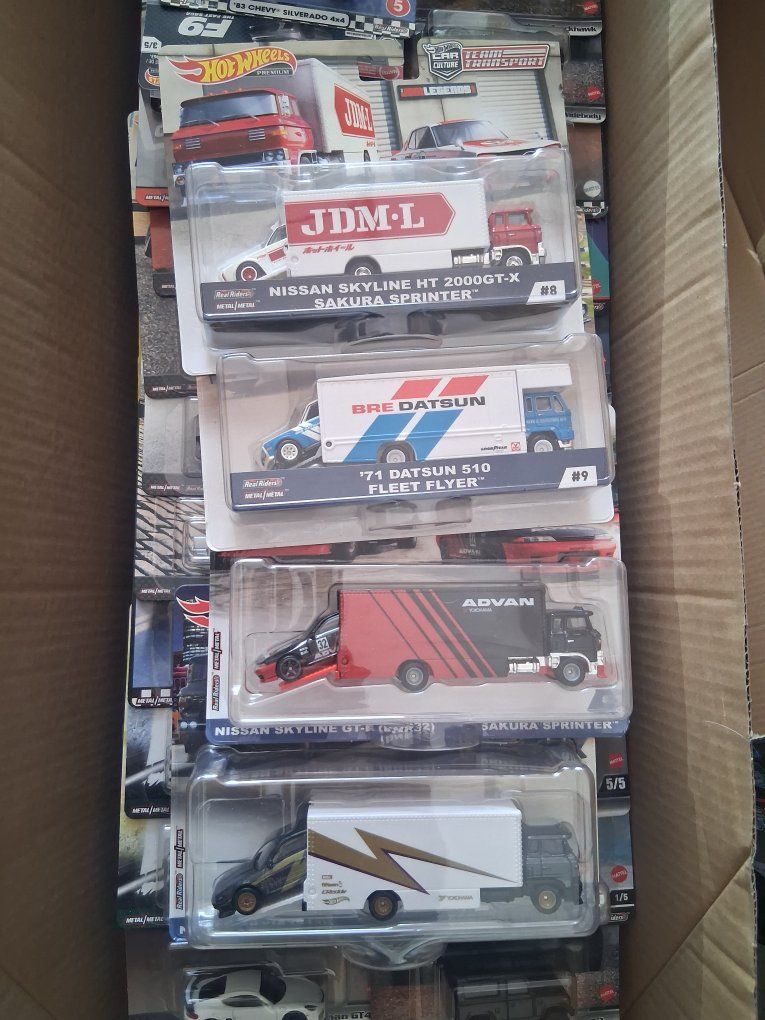 Hot Wheels Premium Car Culture & Team Transport Diecast Vehicles Collection Lot