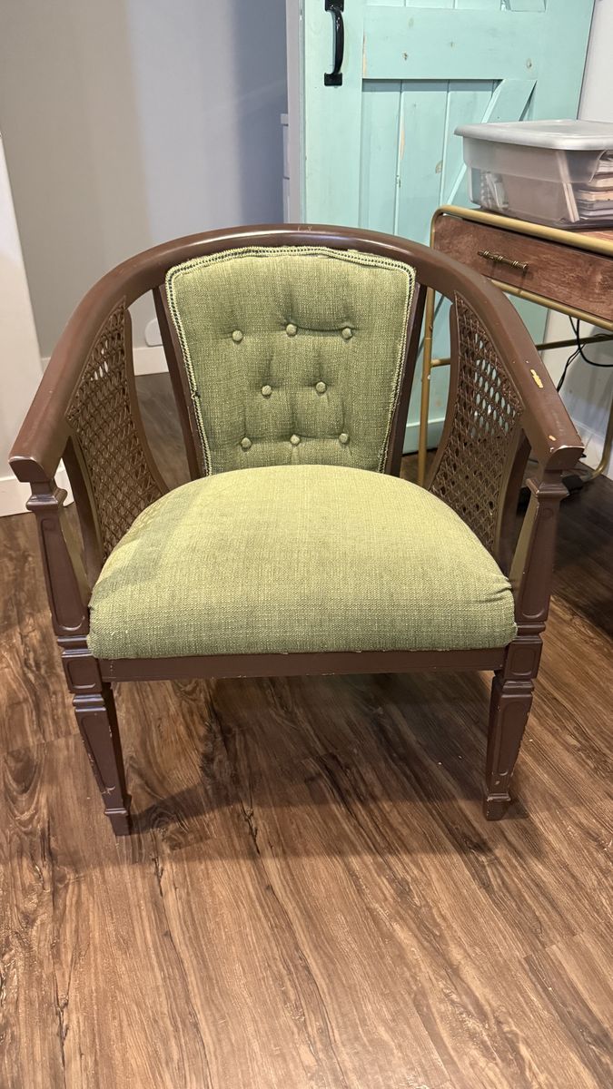 Vintage Cane Barrel Ascent Chair