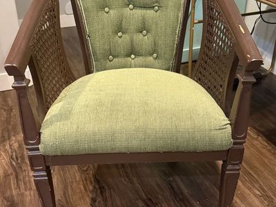 Vintage Cane Barrel Ascent Chair