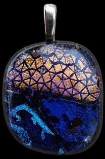 "Dichroic" Glass Pendant (Jewelry)