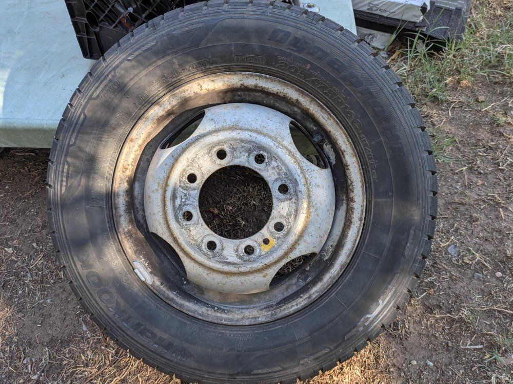 Hankook Dynapro HT 205/75R16 Tire with Steel Wheel Rim