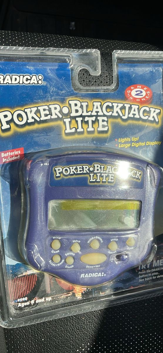 Vintage Radica Poker Blackjack Lite 9908 game