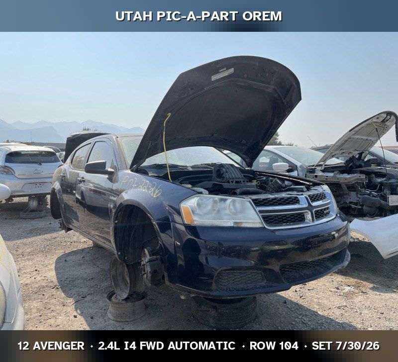 Just In! 2012 Dodge Avenger Parts - UTPAP Orem