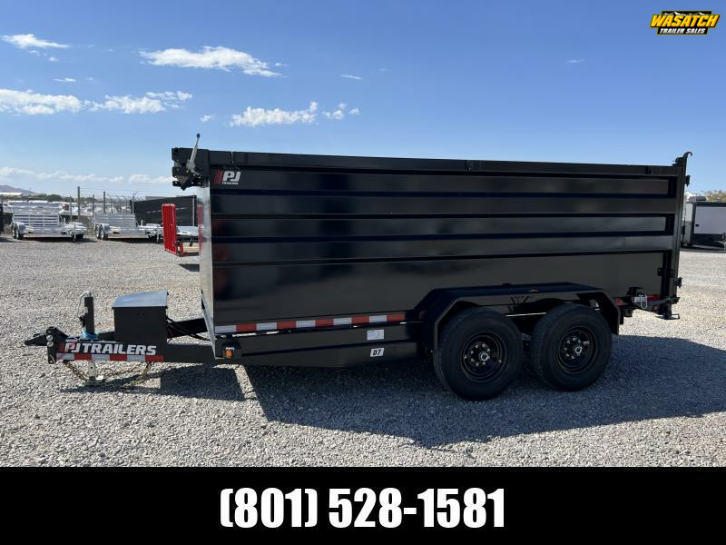 PJ Trailers 7x14 14k Channel (D7) Dump Trailer