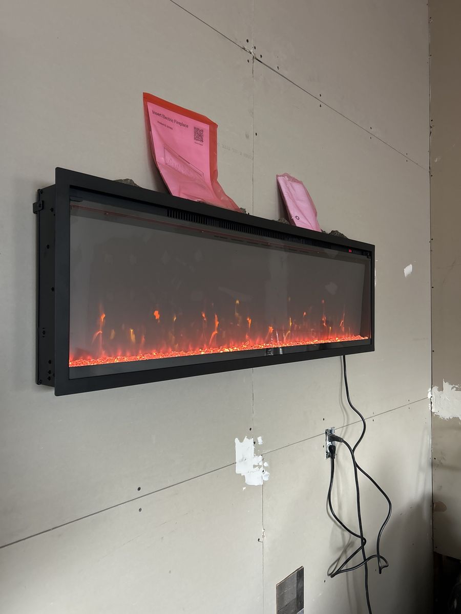 50” electric fireplace heater