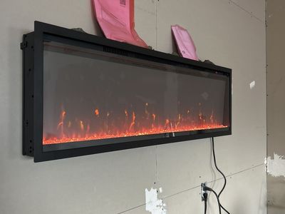 50” electric fireplace heater