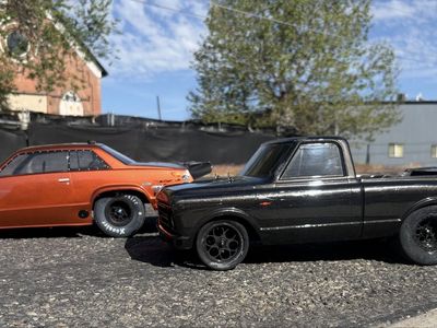 Two Traxxas Drag Slash