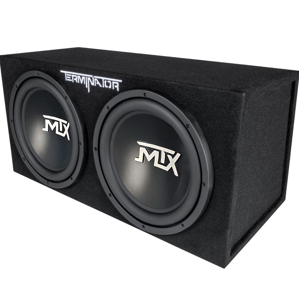 MTX Dual 12-Inch Subwoofers With enclosure