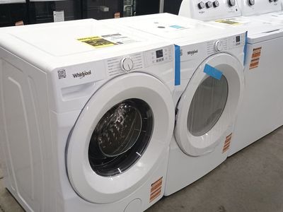 NEW WHIRLPOOL FRONT LOAD STACKABLE LAUNDRY SET