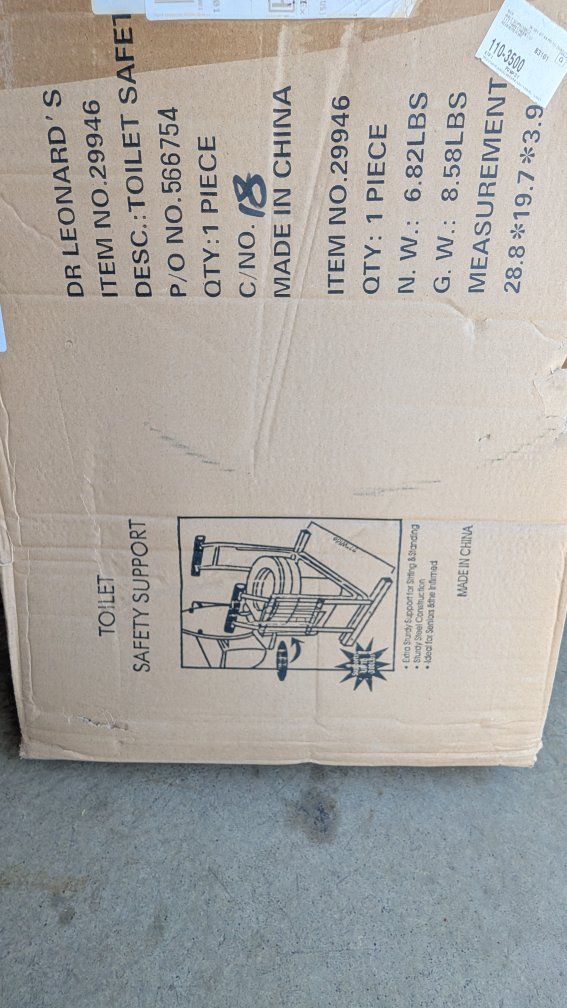 Dr. Leonard's Toilet Safety Support - Item No. 29946