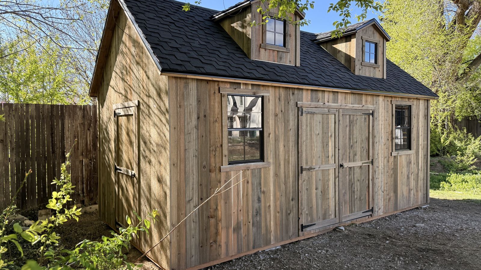 10x20 Reclaimed Wood Shed