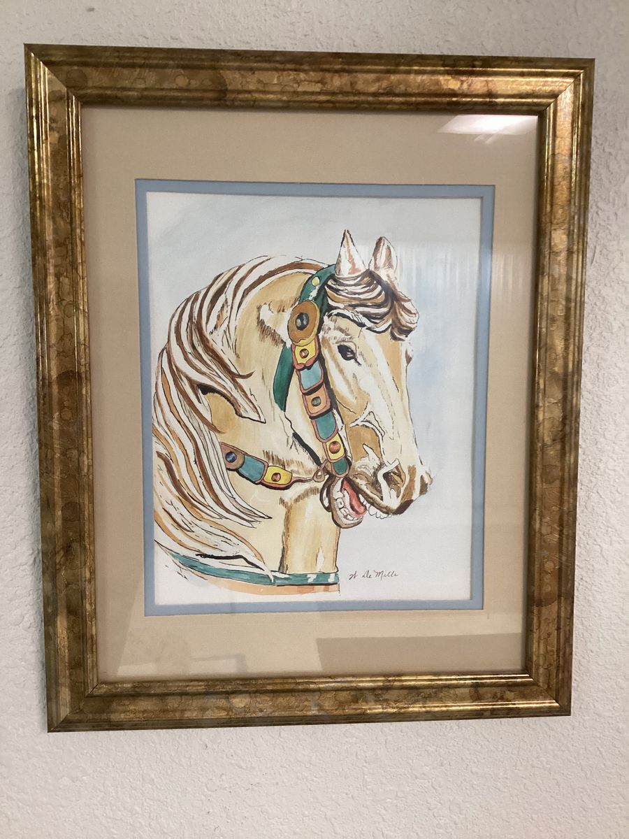 Carousel Horses Original Watercolor Series