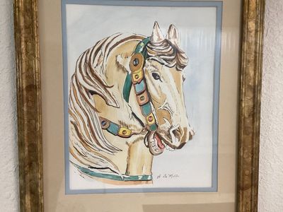 Carousel Horses Original Watercolor Series