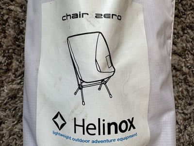 Helinox Chair Zero Lightweight. Perfect for backpacking!