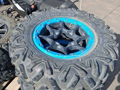 Beadlocks and tires Maxxis Bighorn 2.0 ATV/UTV Tires 28x9.00r141(2) 28x11.00r14(2) with Blue Beadlock Wheels - Set of 4 $25/per