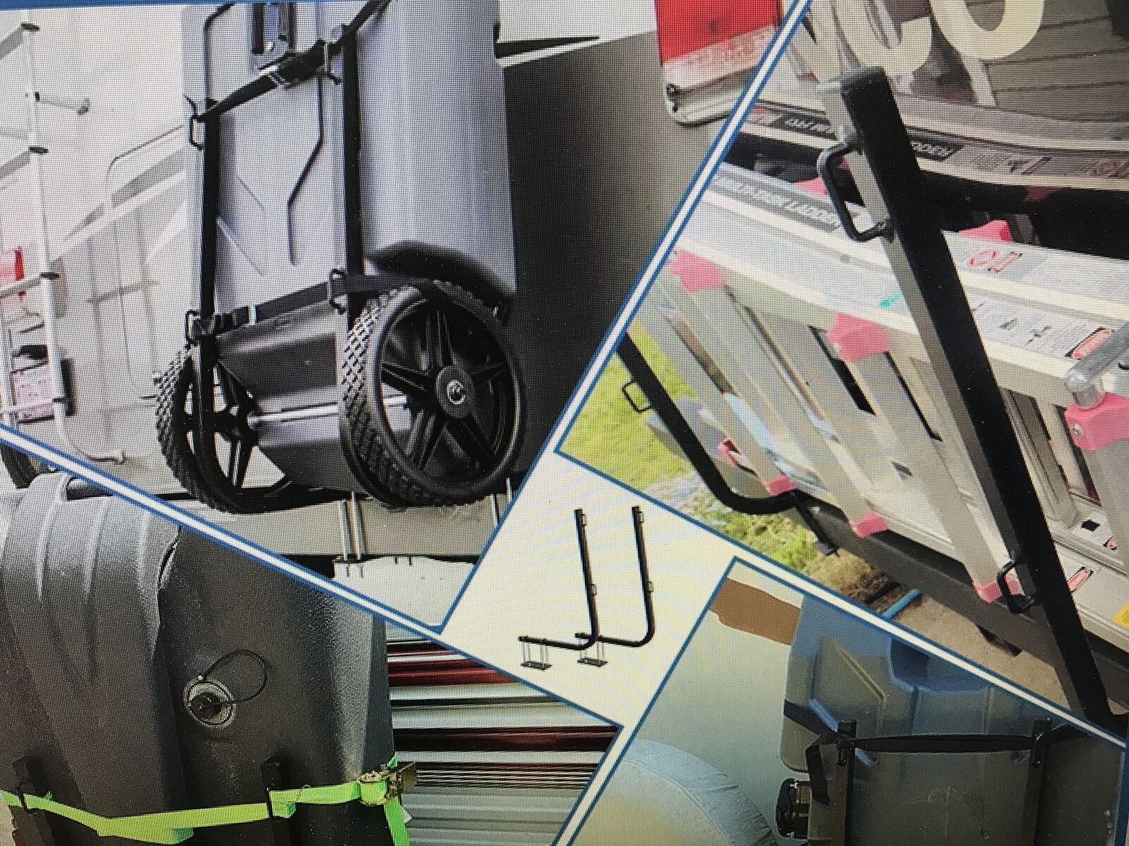 Bumper mount tote carrier gear rack