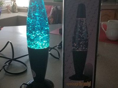 Glitter lava lamp