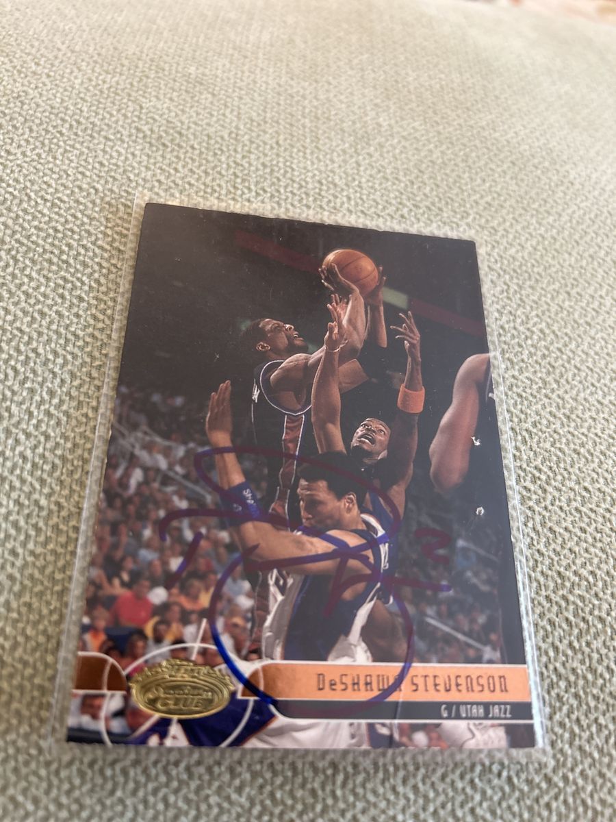 2001 DeShawn Stevenson Utah Jazz Autographed Basketball Card - NBA Utah Jazz Hand Signed