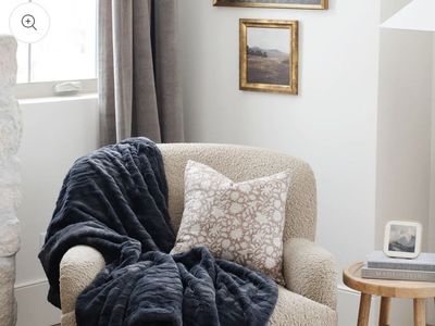 New Saranoni Patterned Faux Fur Weighted Blanket