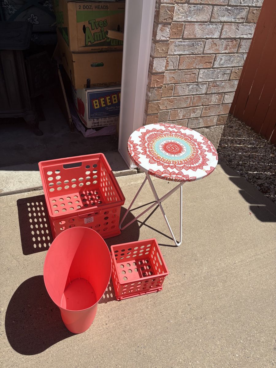 Tangerine accent table