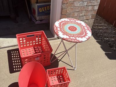 Tangerine accent table