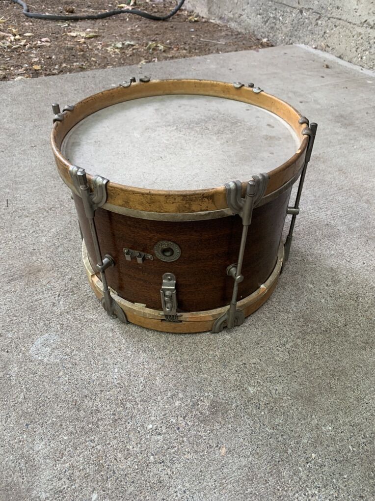 Antique Leedy And Strupe Matching Band Snare Drum
