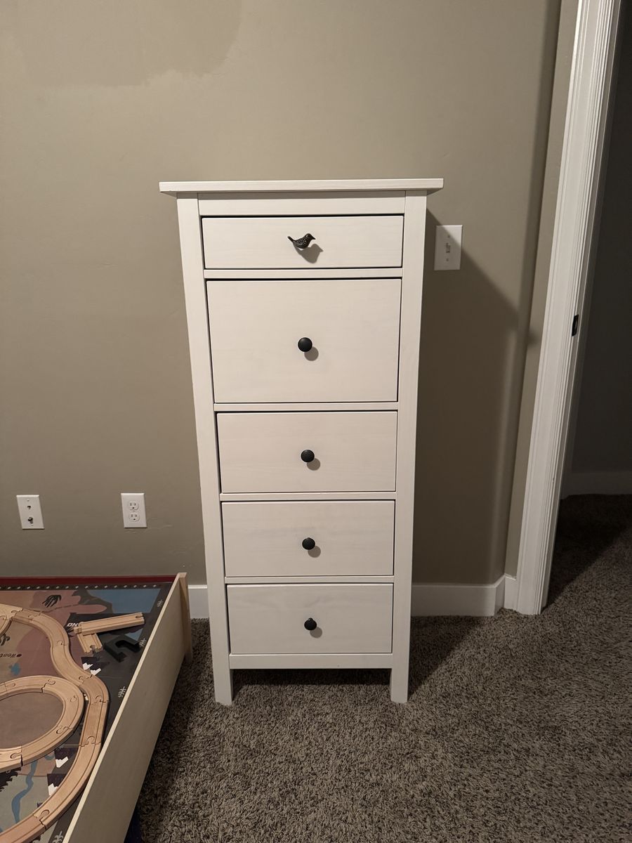Tall White Dresser