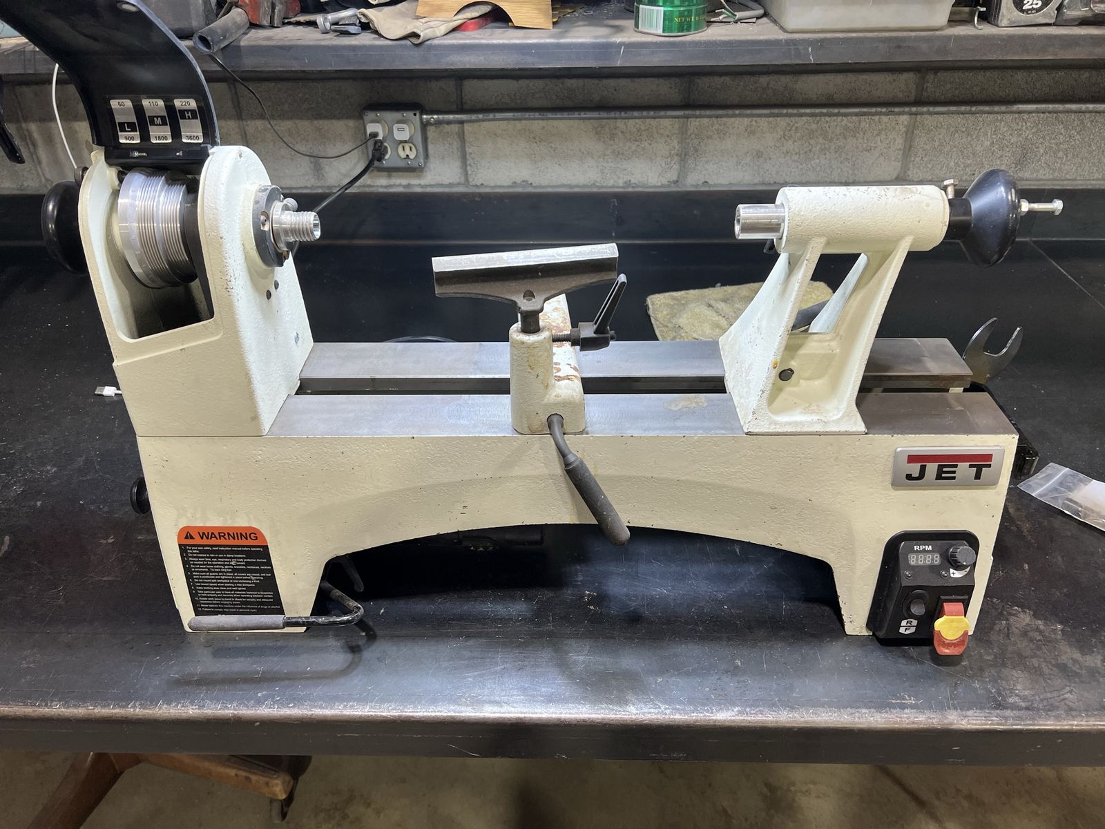 JET JWL-1014VSI 10" x 14" Variable Speed Mini Lathe Wood Turning Machine