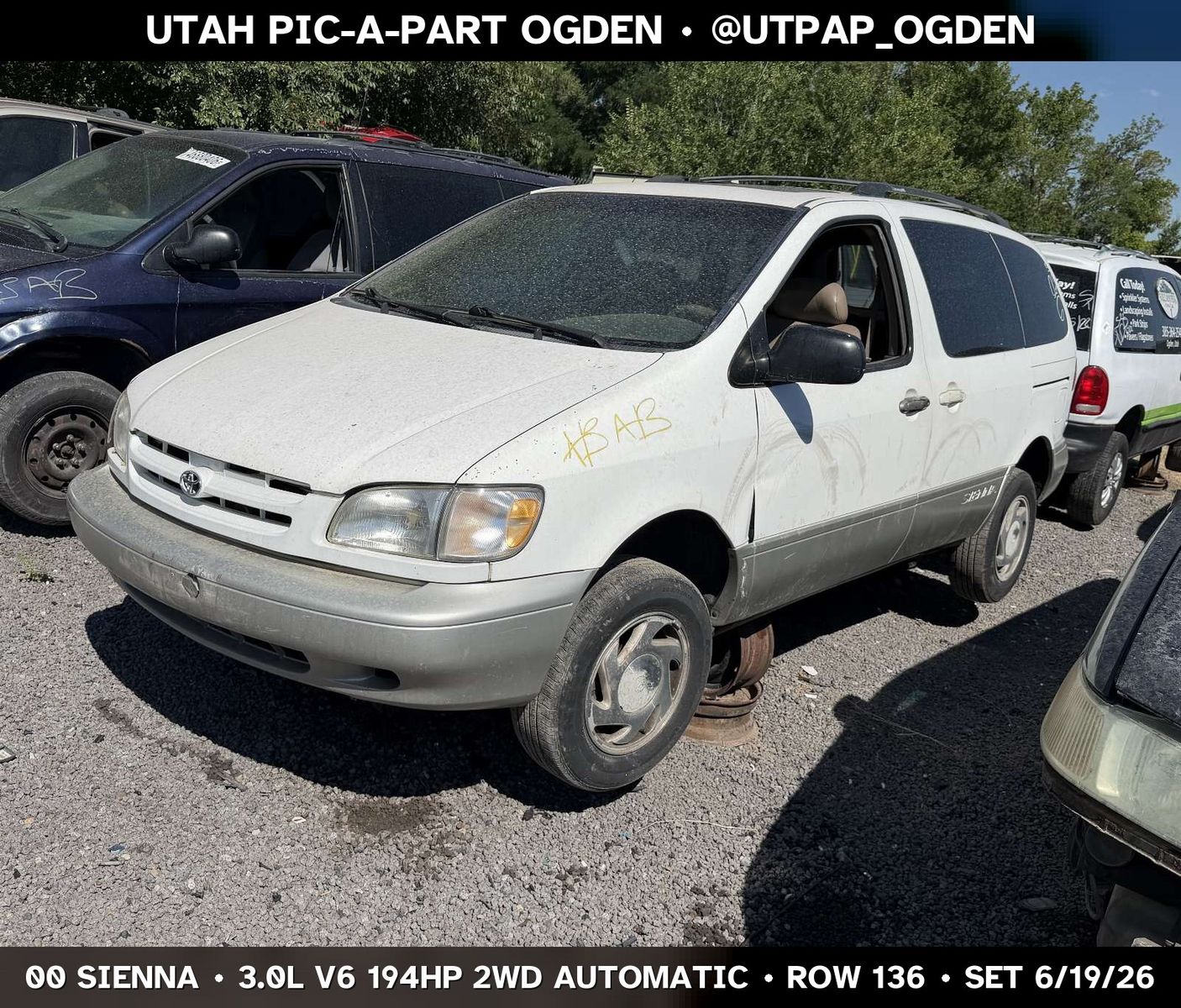 2000 Toyota Sienna Parts - UTPAP Ogden