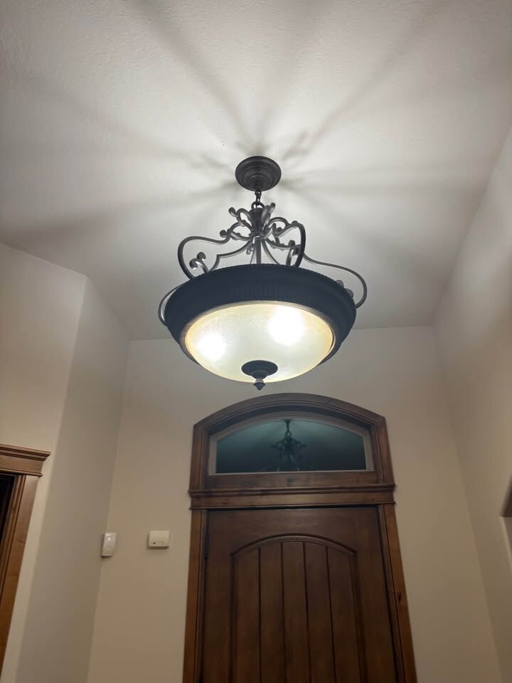 Oil rubbed bronze chandelier