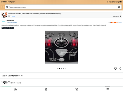 HoMedics vibration foot massager with heat