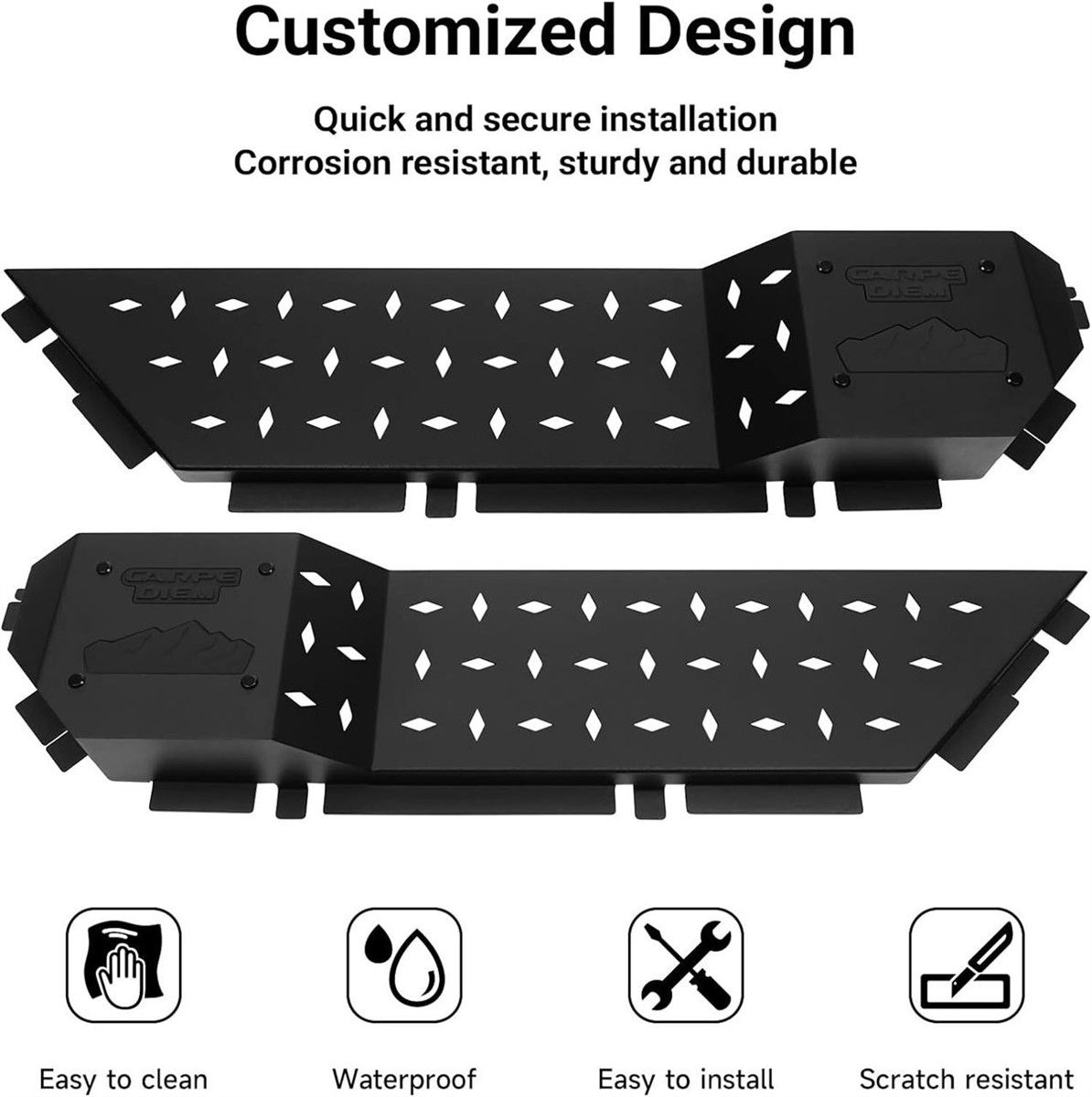 Jeep Front Door Storage Box Pockets Black