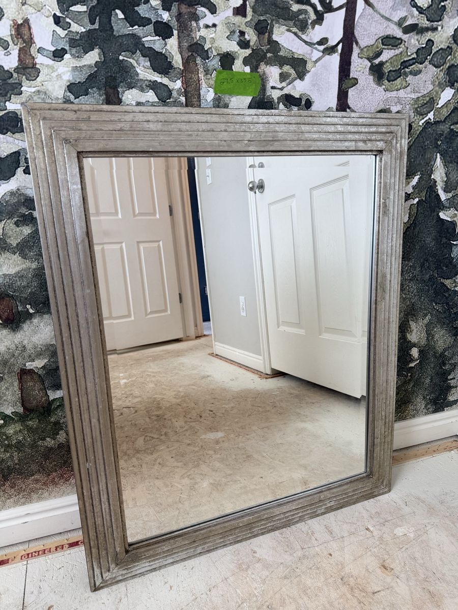 Multi Edge Antique Silver Finish Mirror