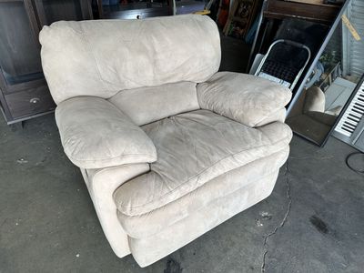 Tan Microfiber Rocker Recliner