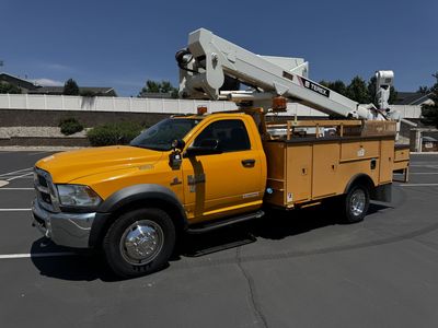 Used Boom / Bucket Truck 2013 RAM 5500 4x4 6.7L Diesel 46' Working Height Aerial Lift