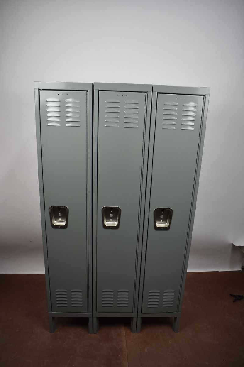 BRAND NEW Hallowell U1226-1A-HG Storage Lockers 12"x12"x66" - Set of 3, 3 sets available