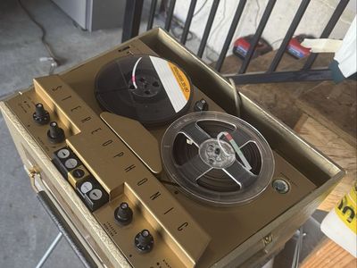 Audiomatic Stereophonic Reel-to-Reel Tape Player Recorder in Gold