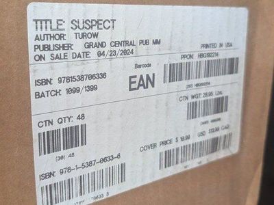 Suspect by Scott Turow Paperback, Case of 48 Books